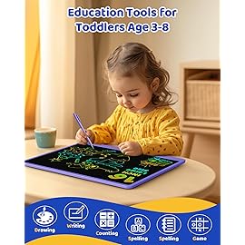 KOKODI LCD Writing Tablet for Kids 16 Inch Colorful Doodle Board, Electronic Drawing Tablet Drawing Pad for Kids, Educational and Learning Kids Toys Gifts for 3 4 5 6 7 8 Year Old Boys and Girls