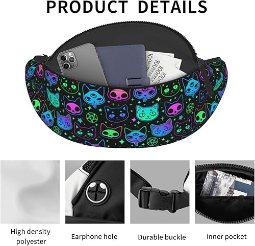 Miniatura 60 de Graffiti Instrument Music 80s 90s Microphone Fashion Casual Fanny Pack Waist Bag Men Women Adjustable Belt Waist Bag For Travel Hiking Cycling
