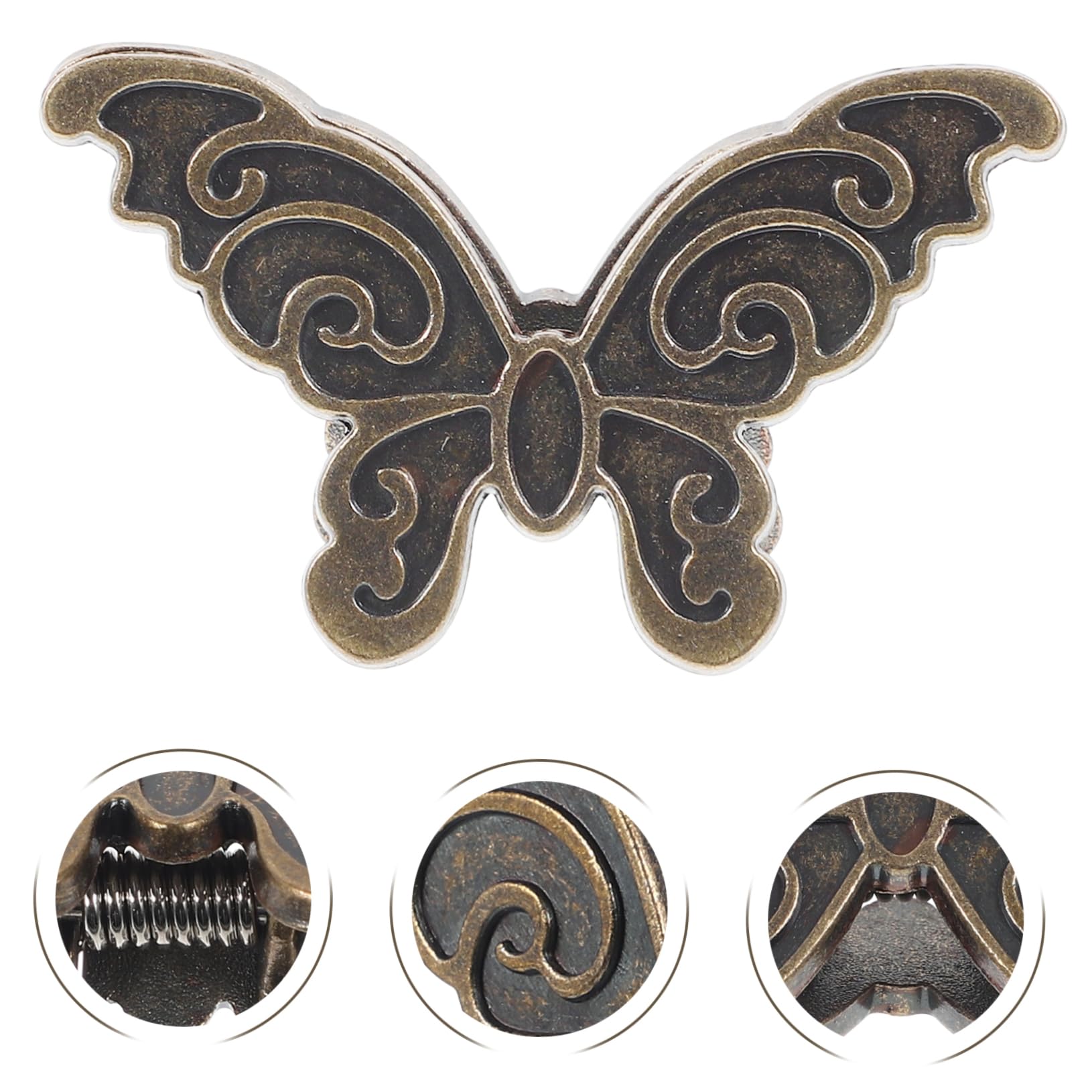 Lurrose 5 Set Eleganti Fermagli A Forma Di Farfalla Fermagli Per Documenti Fermagli Per Carta Fermagli in Metallo Per Diario Piccole Clip Per Ufficio E Scuola 4 Pezzi * 5
