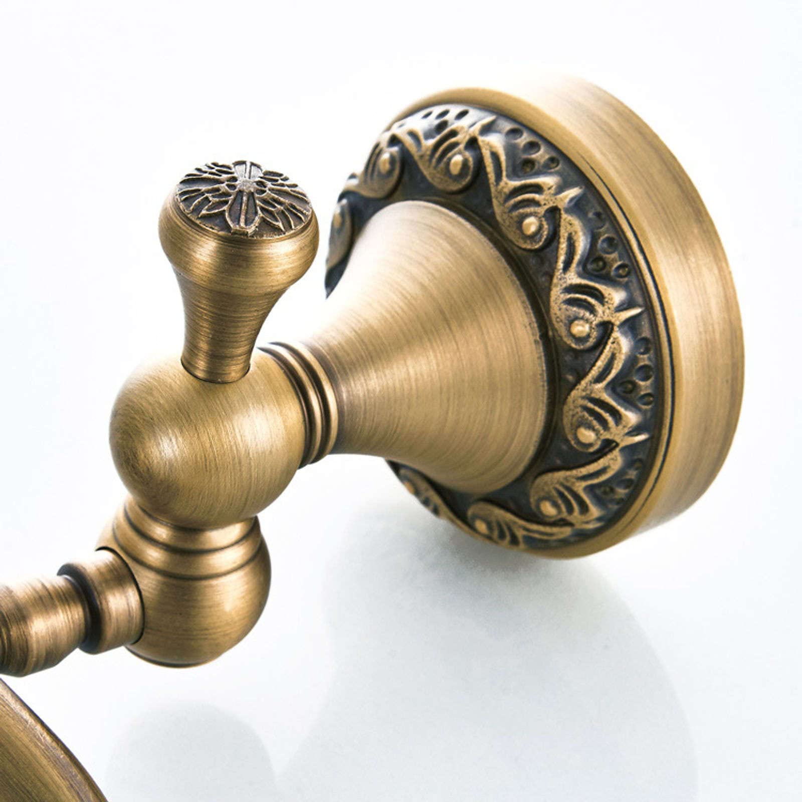Jabonera de Pared, jabonera, jabonera de latón Antiguo Europeo, Bandeja de jabón con Acabado Cepillado, Mantiene el jabón seco y Drenaje rápido, Cesta de jabón, Color Bronce