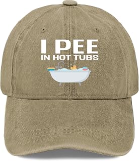 I Pee in The hot tubs Summer Hats for Womens Breathable Caps