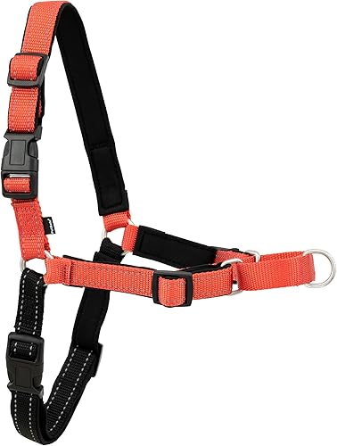PetSafe Deluxe Easy Walk - Arnés de adiestramiento anti tirones para perros, con anillo en D, arnés reflectante para mejor visibilidad y cómodo