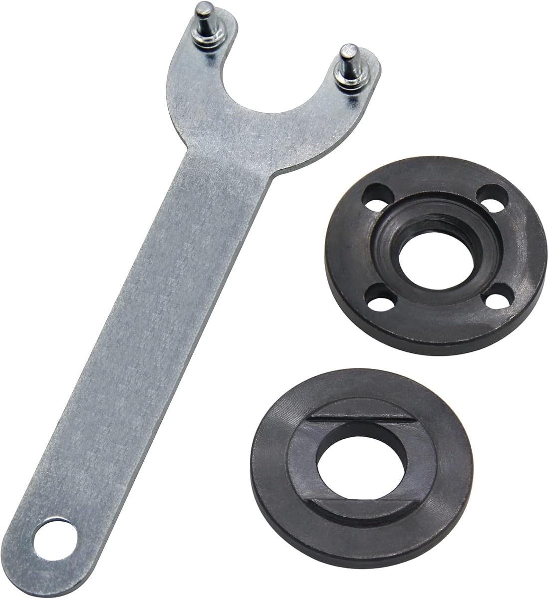 Kit de tuerca de bloqueo de metal para llave de amoladora angular para 193465-4, compatible con amoladoras Black & De-cker Ry-OBI de 4,5" y 5", 5/8-11