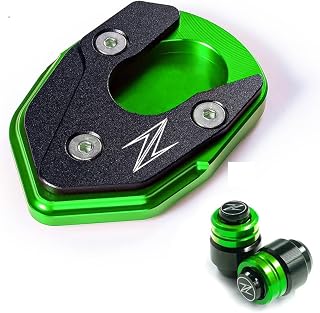JosbY para Kawasaki para Z 650900 para Z900 RS SE para Z650 para Z900RS 2017-2023 Soporte Lateral De Motocicleta Soporte De Extensión Accesorios De Placa Ampliada Placa de Soporte (Color : Verde)