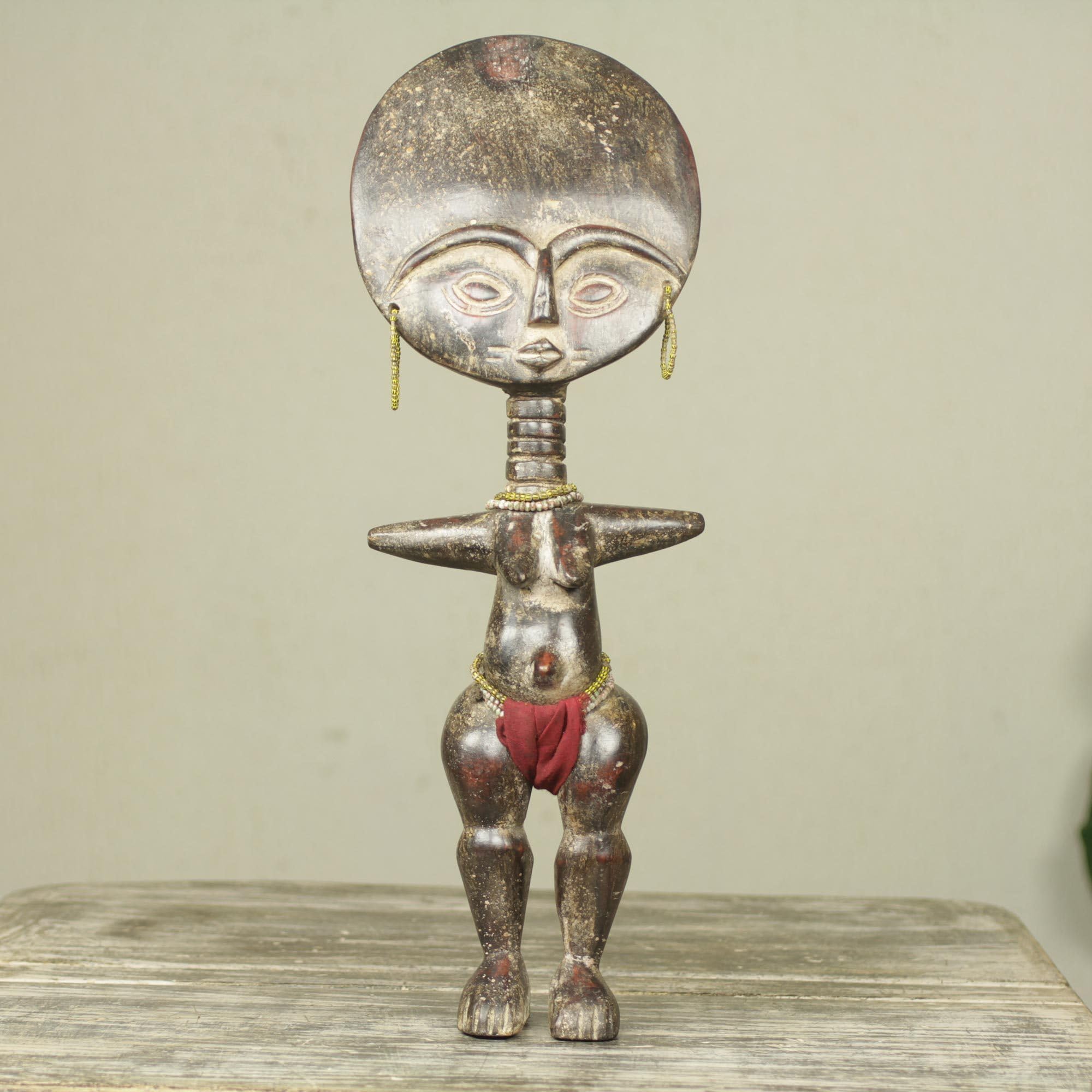 Amazon.com: NOVICA Handcrafted African Sese Wood Sculpture, 'Fante