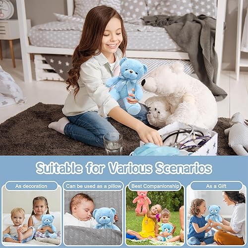 Miniatura 7 de VYUSIT Almohada corporal de felpa de gato, almohada de gato de 24 pulgadas de largo, lindos animales de peluche negros, ojos grandes, peluches