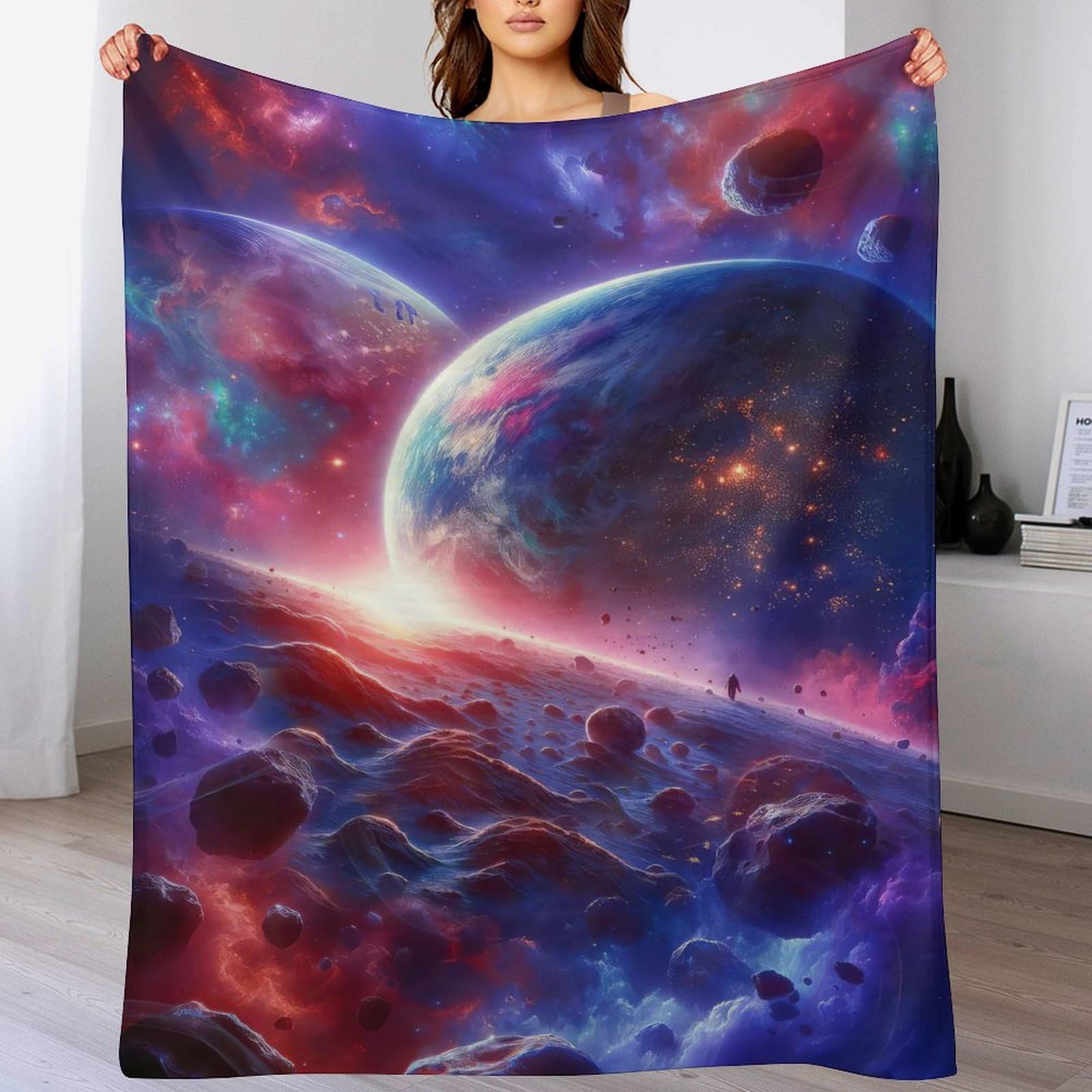 Plaid sky couverture de lit flannel douce chaude 180x200cm