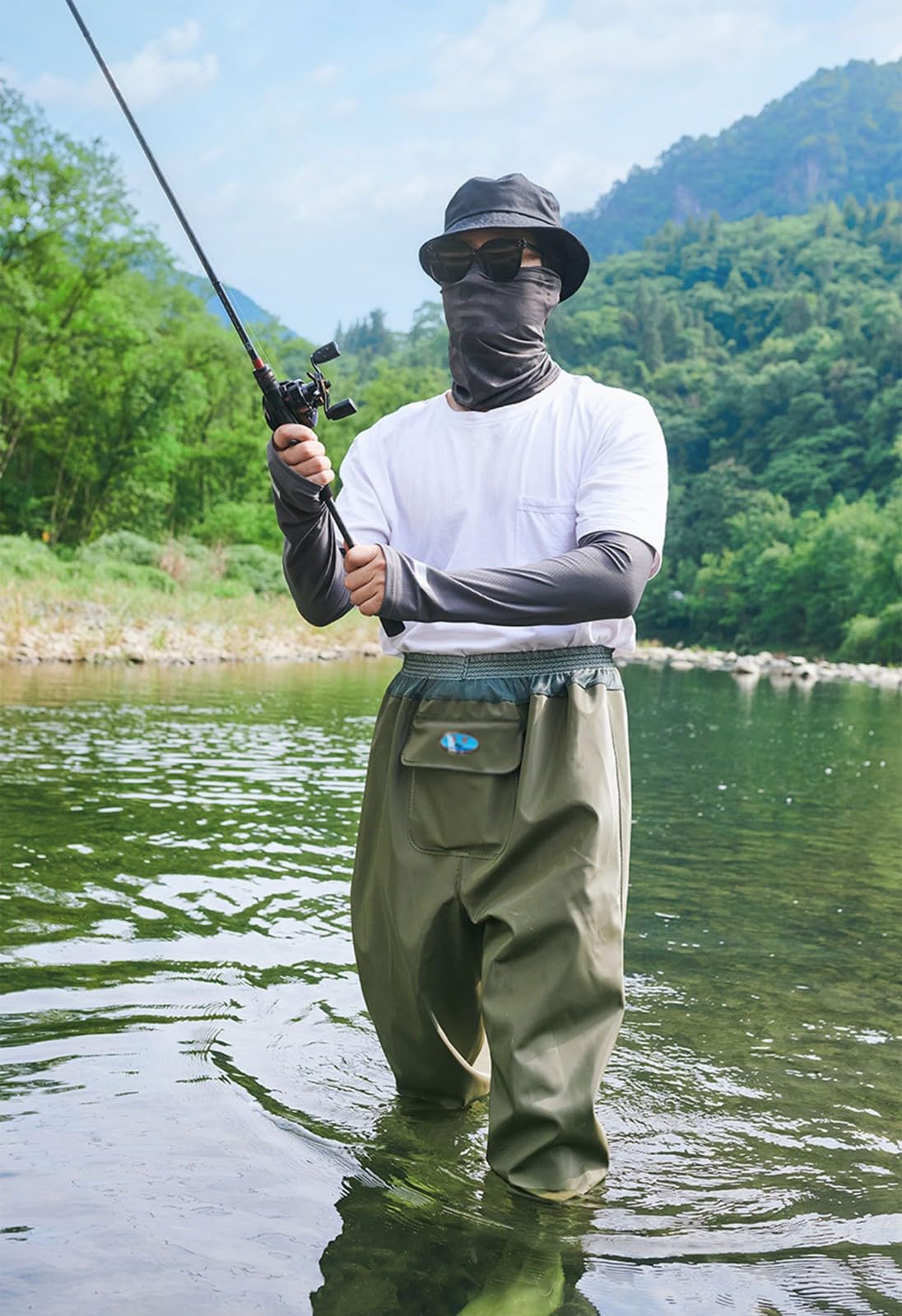 Trampolieri da pesca, stivali da pesca impermeabili per uomini e donne, trampolieri da pesca in neoprene con stivali integrati, attrezzatura da pesca, abbigliamento da pesca, caccia all'anatra e pesca