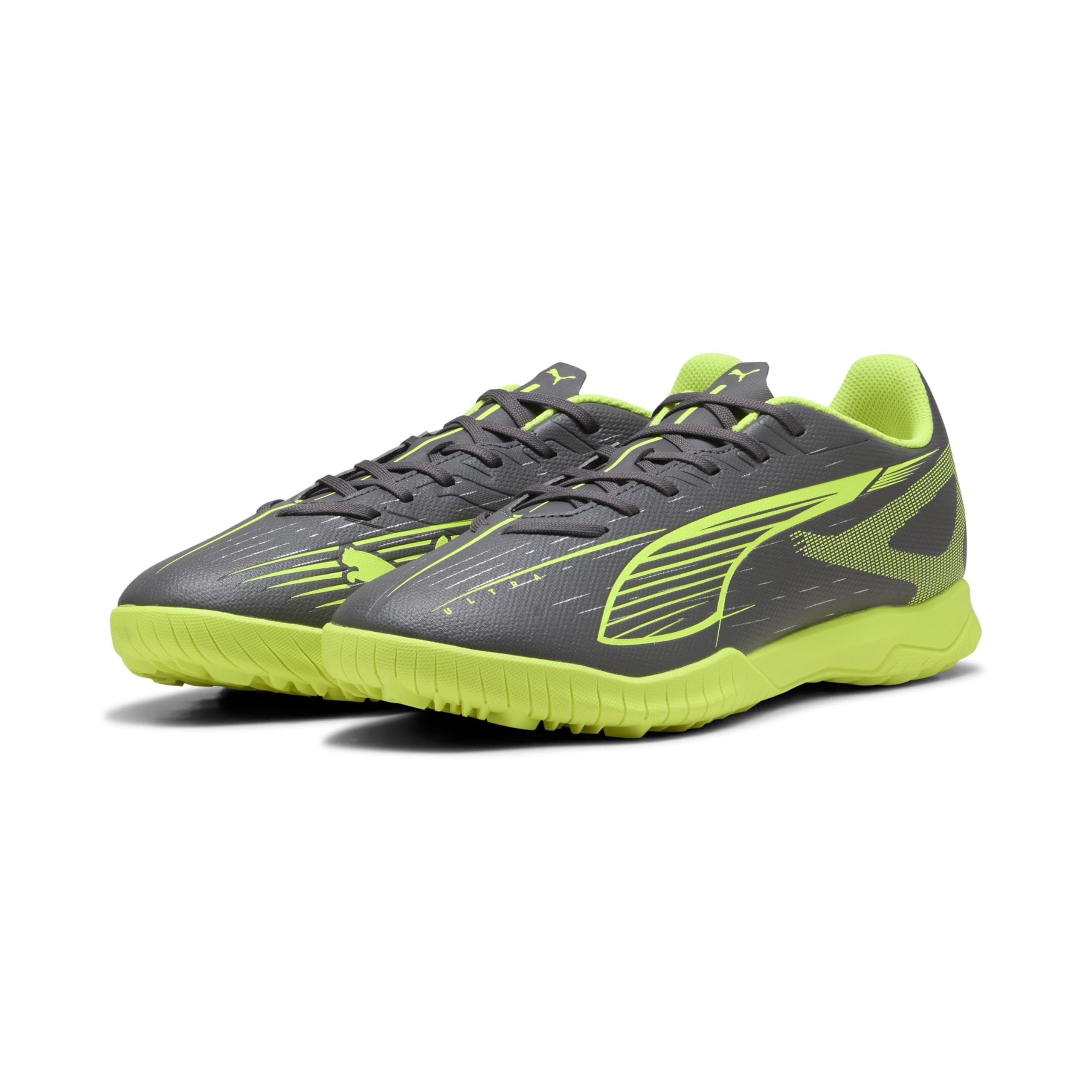 Puma Men's Ultra Play Astro Turf Football Boots - Silver/Yellow - 7 (40.5)