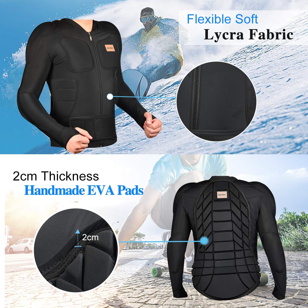 rugprotector Epic Pro - Paardrijcaps & bodyprotectors - Paardensport