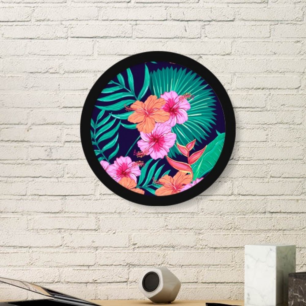 Peintures cadre fleur plante pour stickers muraux noir