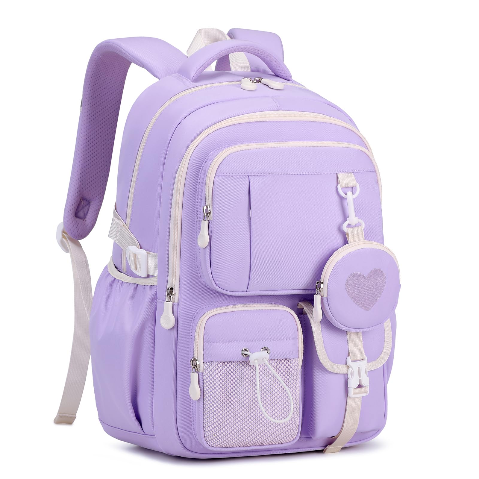 MOONBABY Girls Backpack, Kids Backpack for Girls, School bag for Primary Elementary Teenage, Middle School Students Bookbag