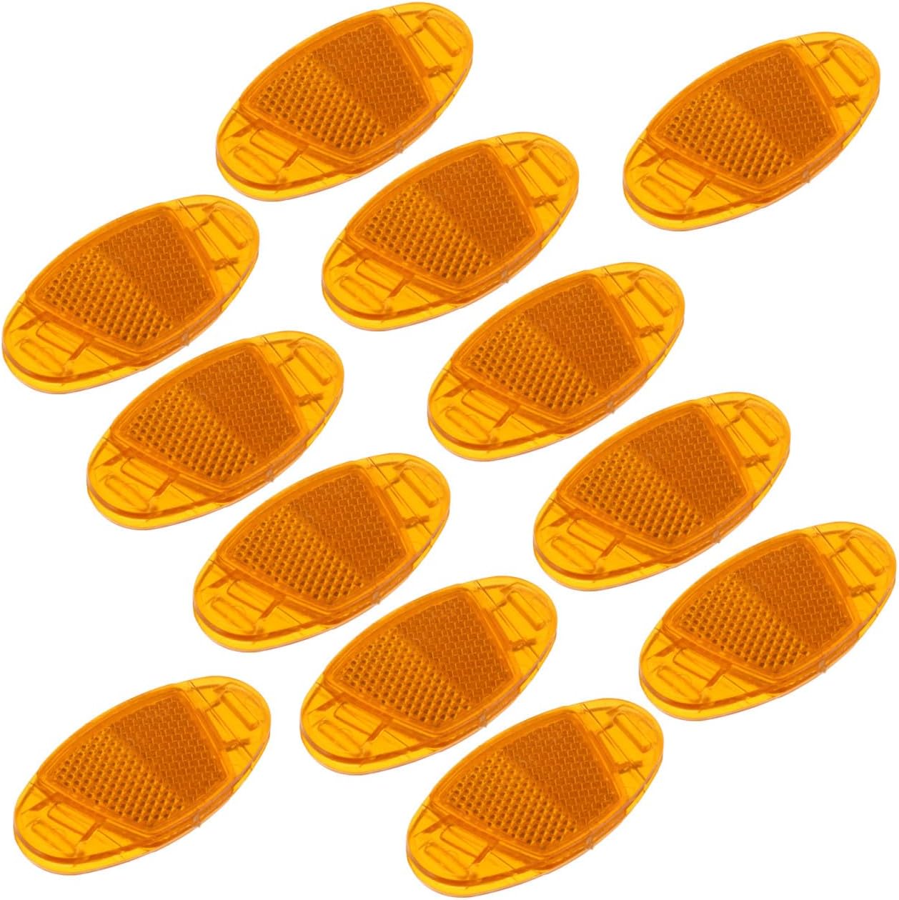 ibasenice 12pcs Night Visibility Bike Reflectors Wheel Lights Reflective Bike Supplies for Safety