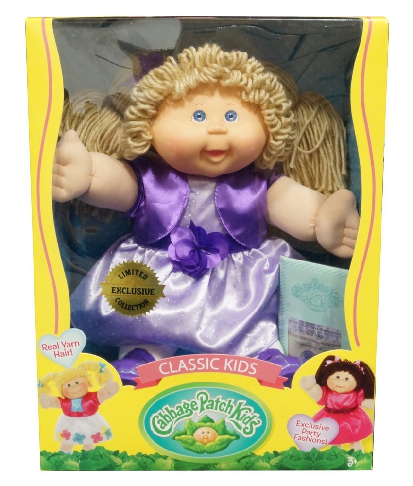 Cabbage Patch Kids Classic 16 Inch Doll With Purple Sparkle
