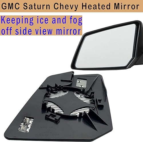 Miniatura 3 de Acadia - Espejo de cristal con calefacción lateral del conductor compatible con GMC Acadia Limited Saturn Outlook Chevy Traverse Power espejo