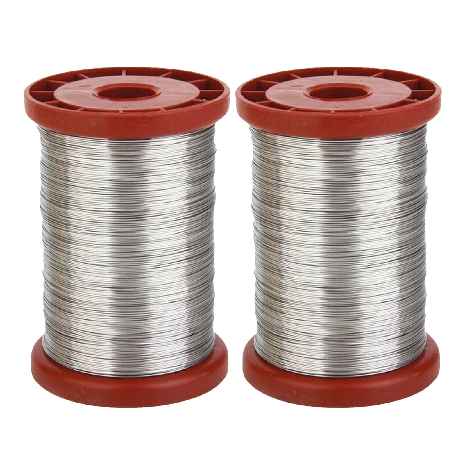 Zerodeko 2 pezzi di filo di supporto in acciaio inossidabile per telaini di arnia - Filo per l'inserimento di fogli cerei da 500 g per telaini di arnia - Attrezzo manuale per apicoltori, forniture