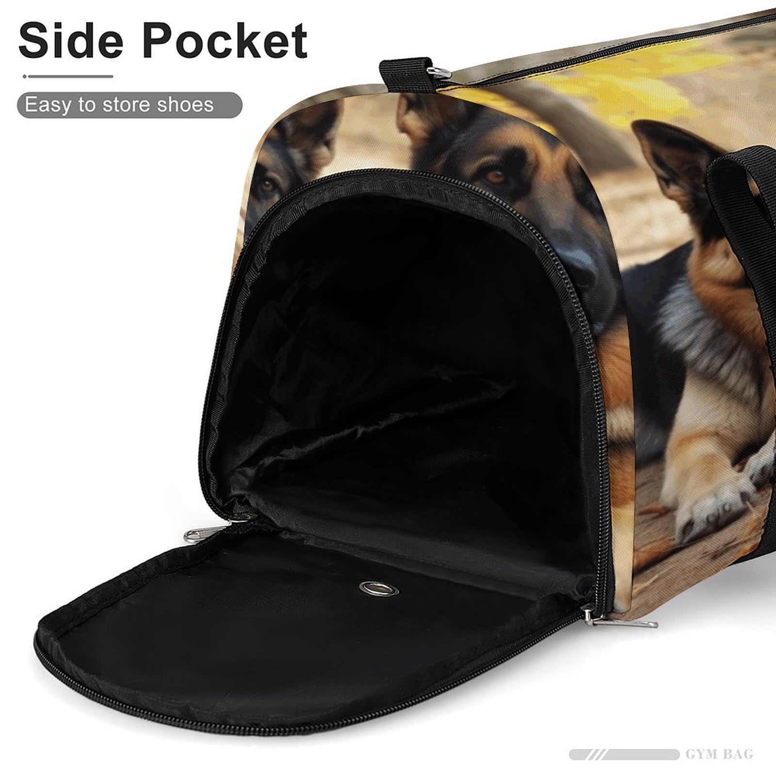 Turnbeutel Deutscher Schäferhund Turnbeutel für Damen Herren Rucksack Turnbeutel mit Schuhfach Wiederverwendbar Turnbeutel Mini Turnbeutel Deutscher Schäferhund 1, Einheitsgröße, Deutscher Schäferhund