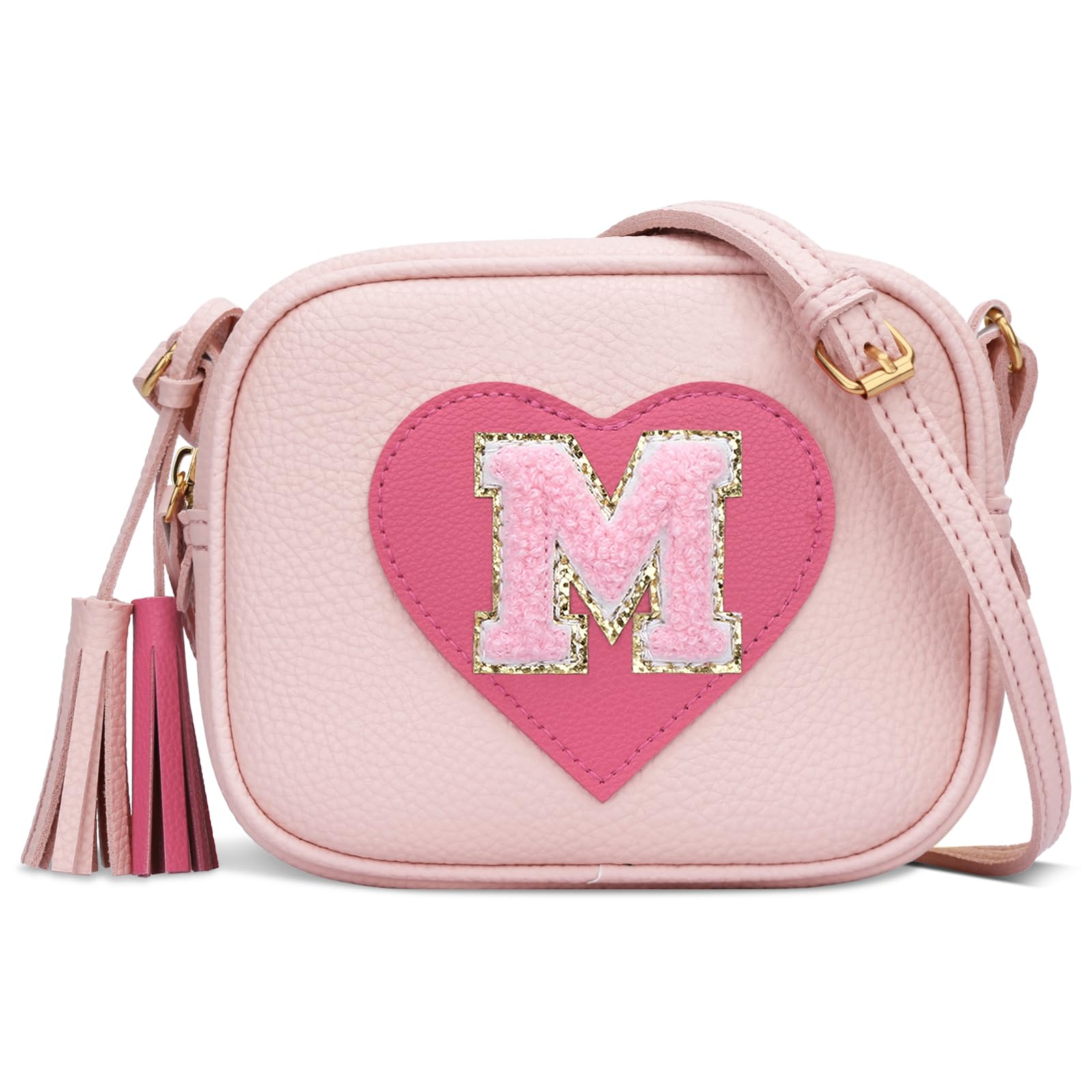 KKXIU 2 3 4 5 6 7 8 9 10 Year Old Girl Gift Kids Purse Toddler Wallet Crossbody Bag with Tassel