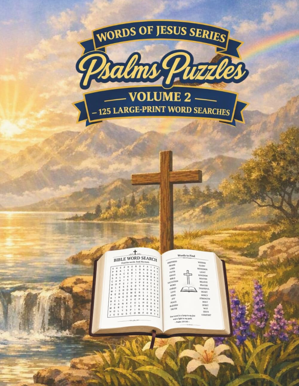 Words of Jesus Word Search Book: Volume2:Psalms &SongsofWorship (Words - of - Jesus Bible Word Search Puzzles)