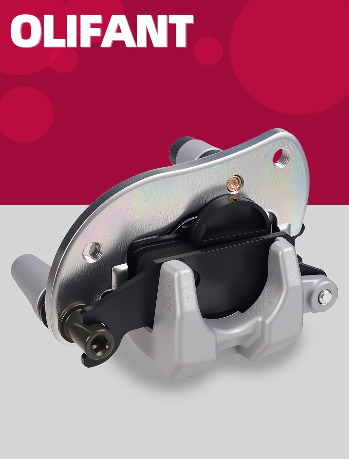 Front Brake Caliper for Yamaha Grizzly 550 2009-2014 Grizzly 700 2007-2025 Kodiak 700 2016-2025 / Raptor 250 YFM250 2008-2013 Left & Right with Pads