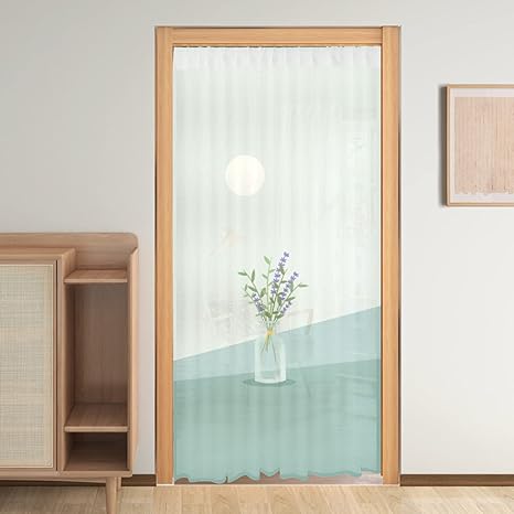 Amazon のれん 弱遮光 のれん おしゃれ 蚊取り 虫除け 風通し ロング 暖簾 和風 断熱 防寒 間仕切りカーテン 階段カーテン カラー 玄関のれん つっぱり棒カーテン 紗ののれん インテリア 装飾 ドア 入り口 玄関 0 0b 小窓 ウェディング パーティー のれん