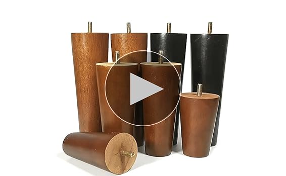 Amazon.co.jp: 家具脚 ソファ 脚4本セット, 木製テーブル 脚
