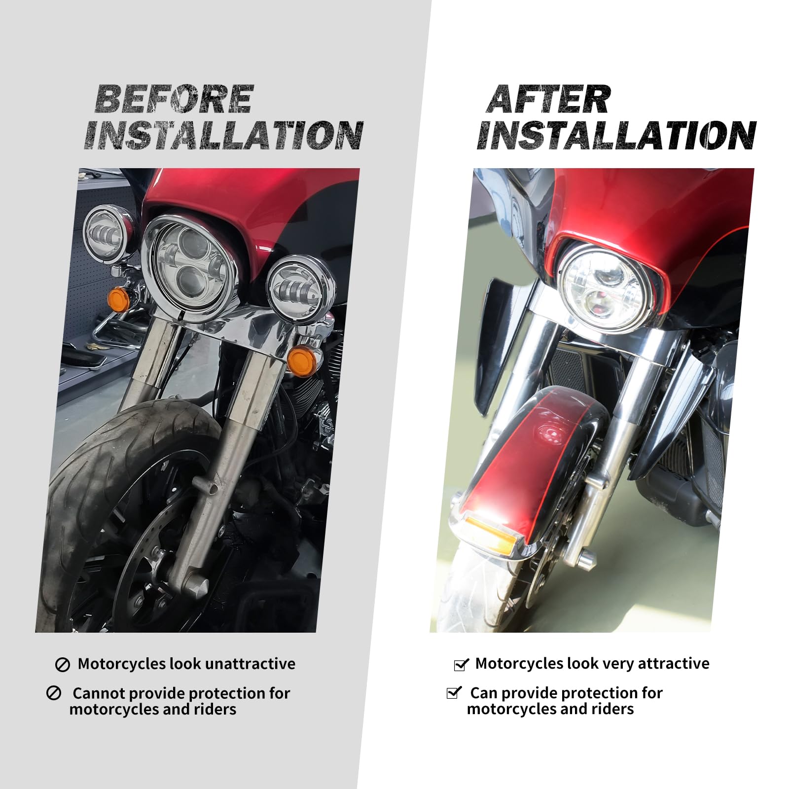 Amazon | HDBUBALUS フロント フォーク マウント ウインド