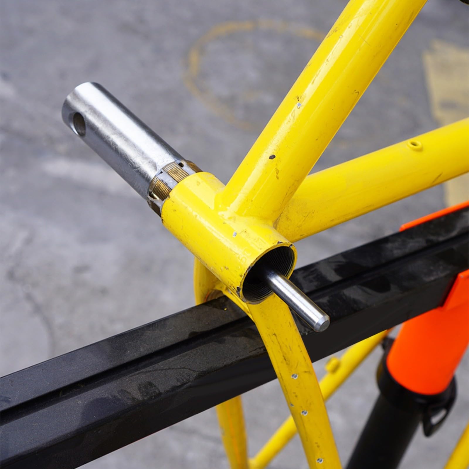 Herramienta de Tapping de bicicleta para rosca de pedalier, aleación de aluminio con mango antideslizante, machos de repuesto para reparar roscas dañadas, plata y oro