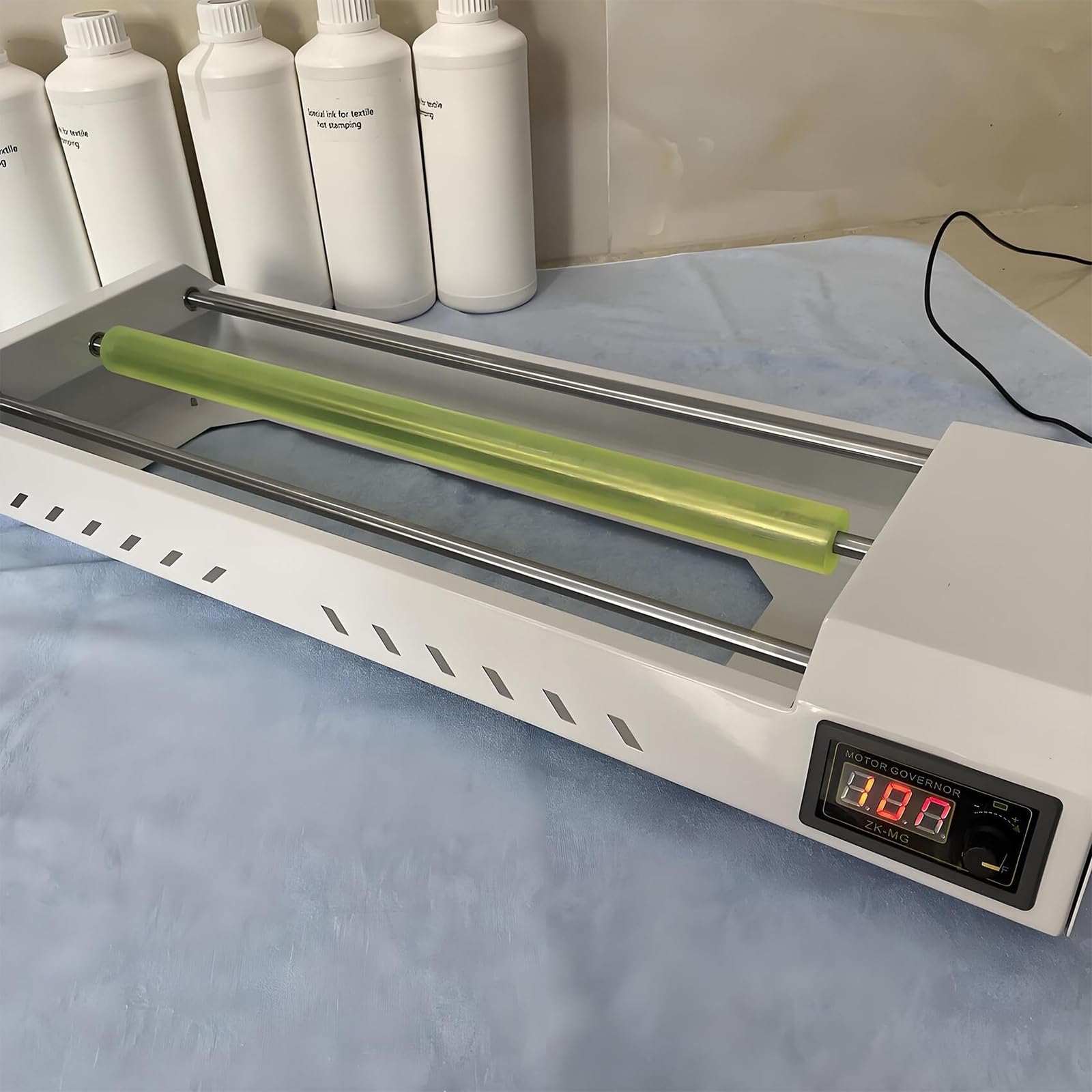Elektryczna wytrząsarka do farb z wyświetlaczem cyfrowym, mieszalnik wirowy z regulowaną prędkością do atramentu, mieści 6 butelek, dla artystów i laboratoriów