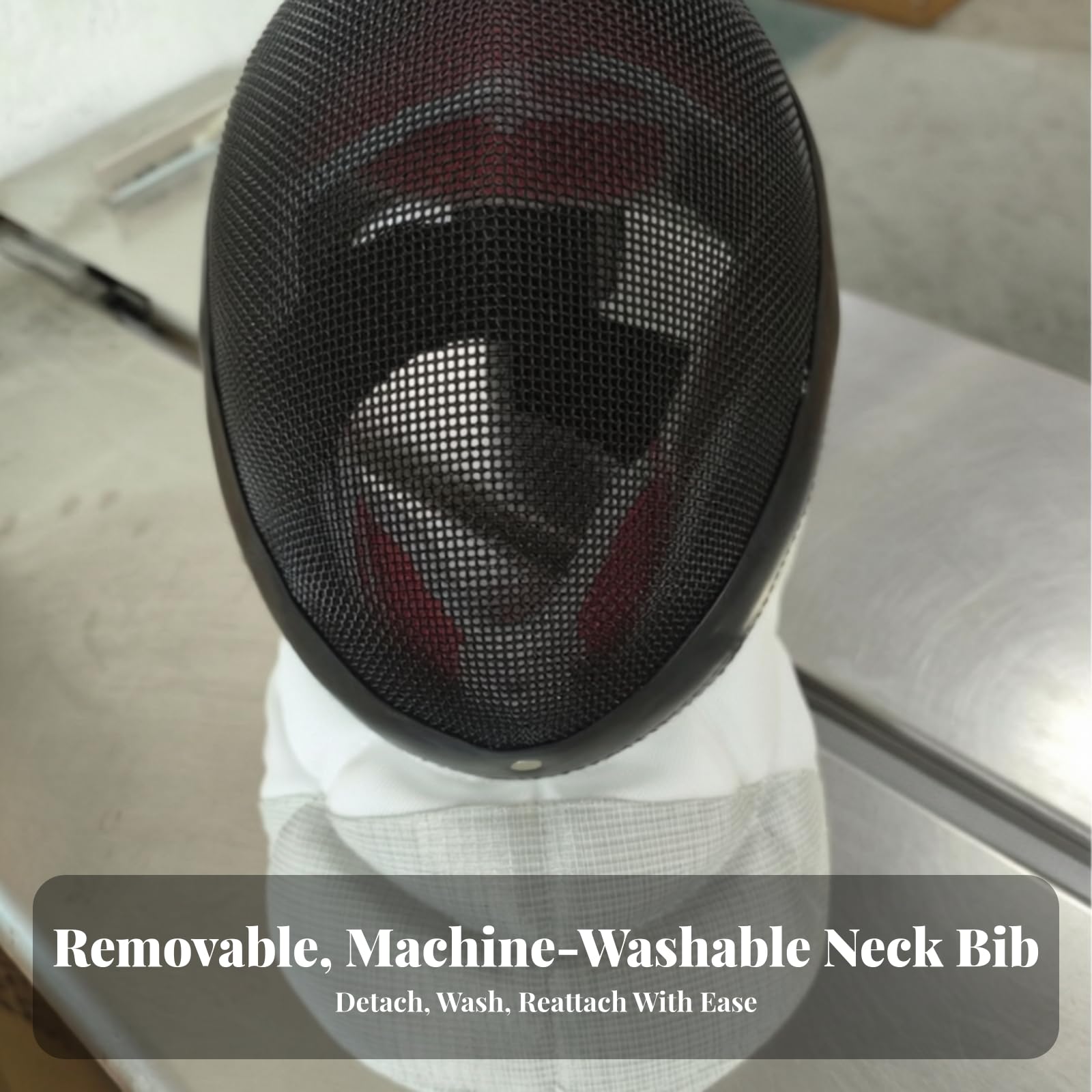 Maschera da Scherma Ventilata Maschera da Scherma con Ventilazione, Resistente, e, per Palestra, Schermidori