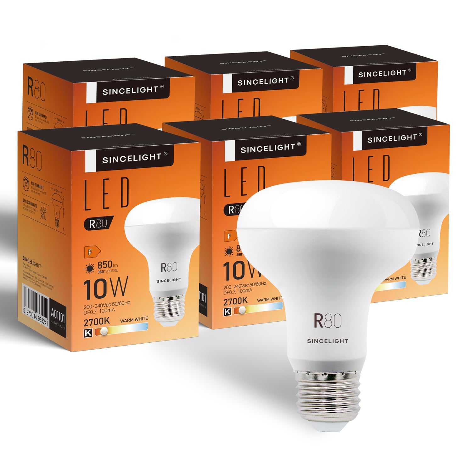LED Reflektor R80 13W, Warmweiß, 120° Abstrahlwinkel, E27 Fassung, Dimmbar – Energiesparende Ersatzlampe