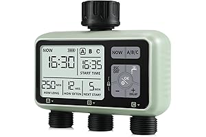 CROSOFMI Sprinkler Timer, Hose Splitter with Timer
