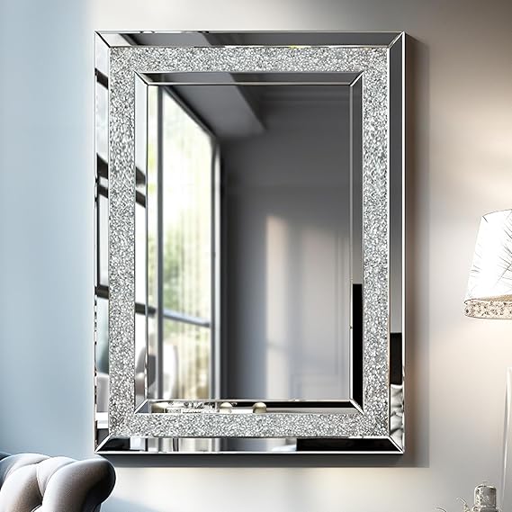Foeksgor Large Decorative Wall Mirrors, 24" x 36" Modern