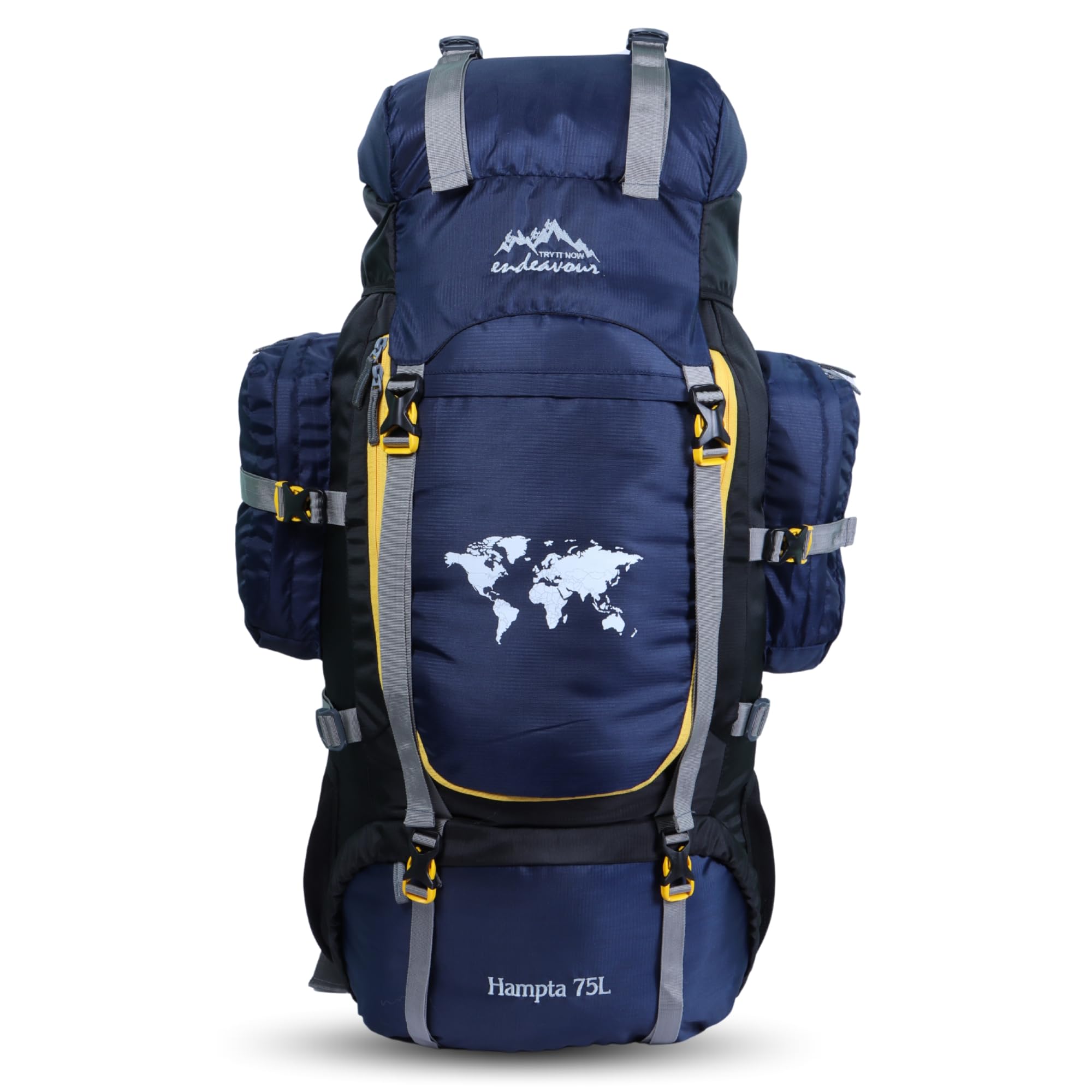 Endeavour HAMPTA 75 Ltr Rucksack for Trekking and Travel | Water Repellent | Rain Cover | 2 Year Warranty-image-5