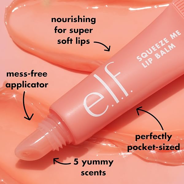 e.l.f. Squeeze Me Lip Balm, Moisturizing Lip Balm For A Sheer Tint Of Colour, Infused With Hyaluronic Acid, Vegan & Cruelty-free, Strawberry - 4