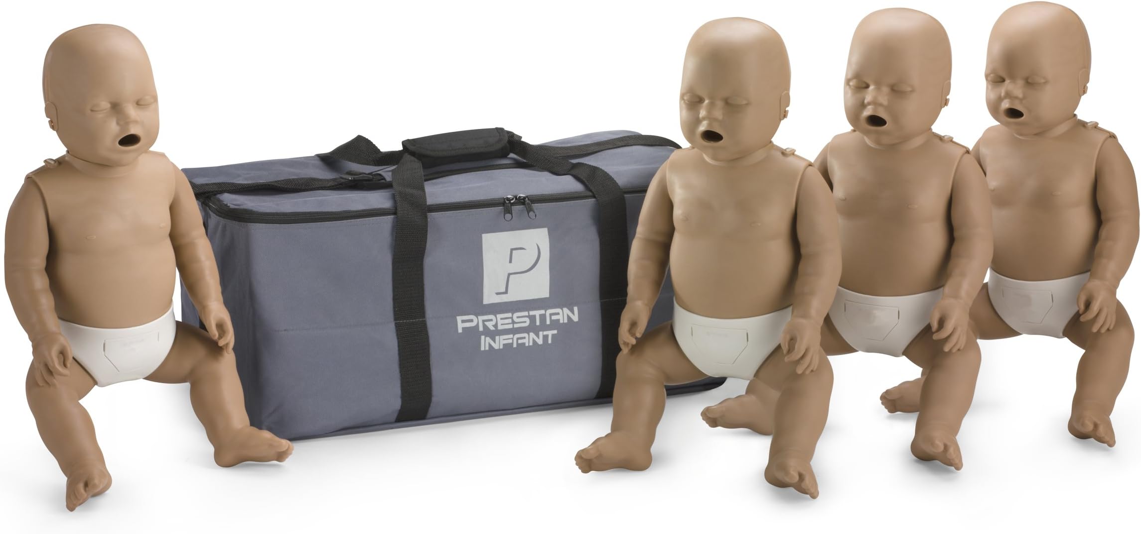 Prestan Infant Dark Skin CPR-AED Training Manikins 4-Pack (w/o CPR Monitor)
