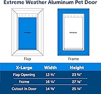 Vista 11 de PetSafe Puerta de aluminio para mascotas para clima extremo, grande