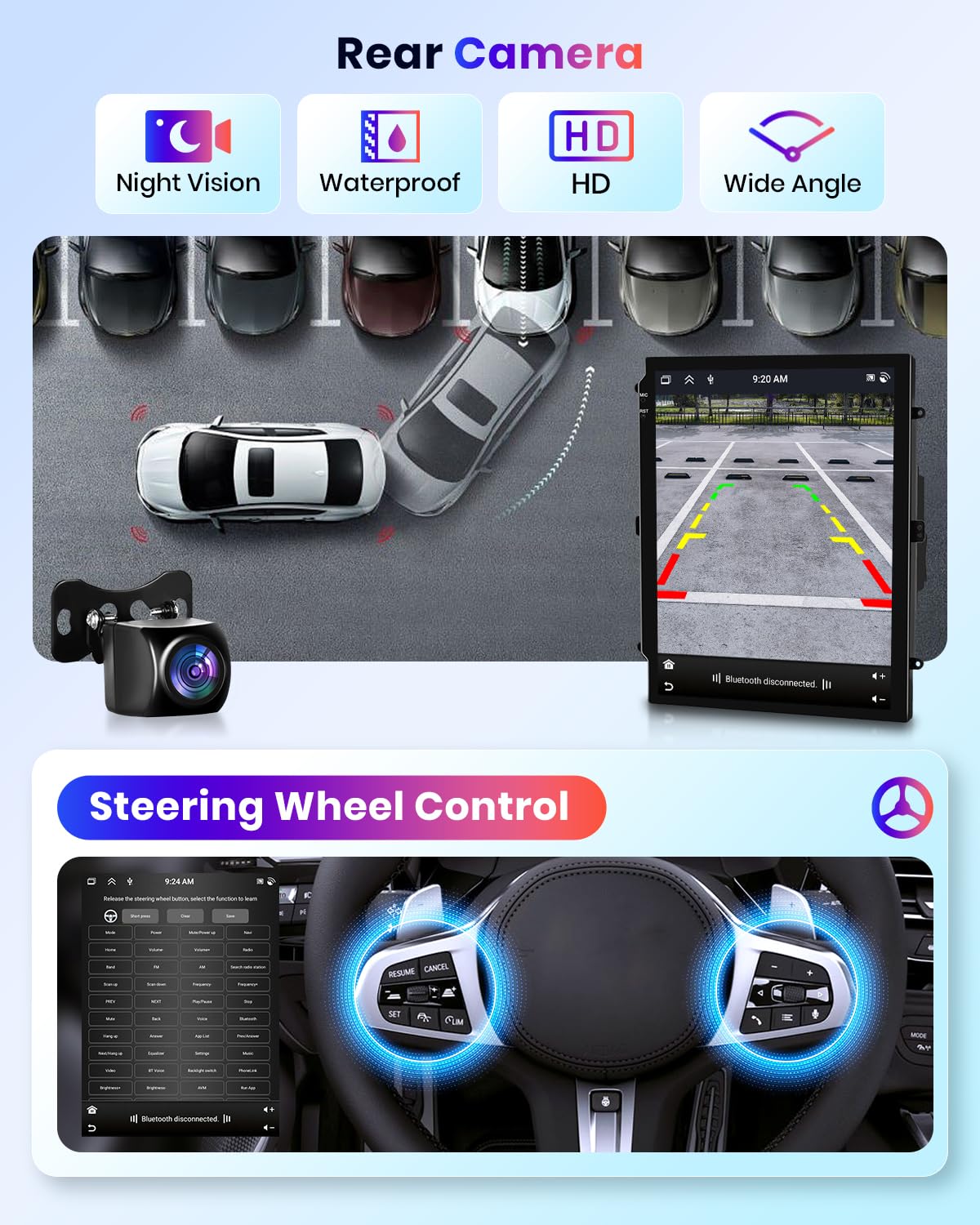 6G+128G 8 Core Wireless Carplay Android Autoradio per Opel Insignia Buick Regal 2009-2013 9.7 Pollici Autoradio con Android Auto GPS Navi WiFi Mirror Link Bluetooth FM/RDS/DSP Telecamera Posteriore