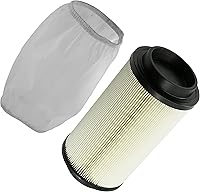Vista 5 de Caltric Filtro de aire con funda de aire de entrada de prefiltro compatible con Polaris Scrambler 500 4x4 1999-2012 / 2x4 2001-2002