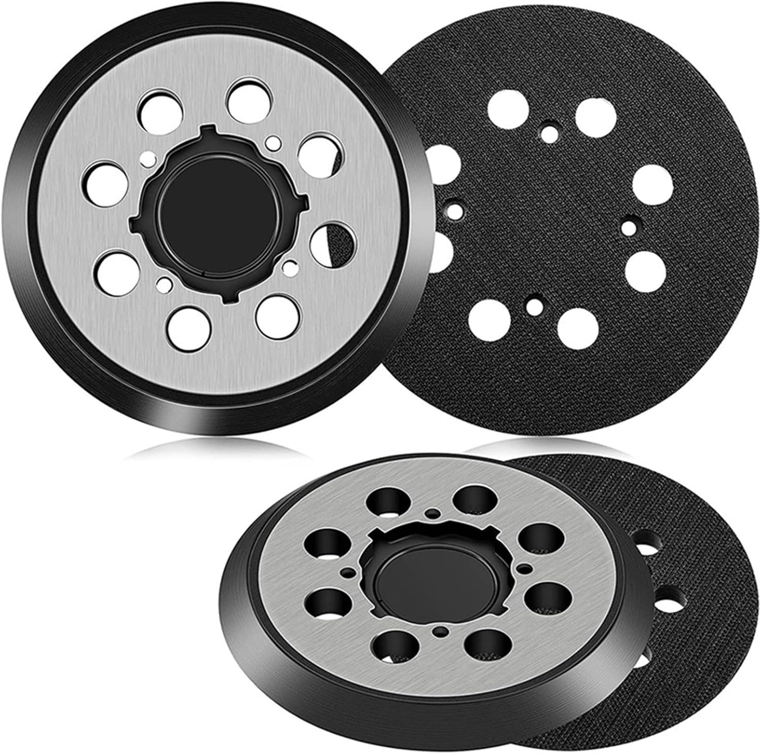 4 Packs 5 Inch 8 Hole Hook And Loop Replacement Sanding Pad Orbital Sander Pad Sander Backing Pad For DWE6423