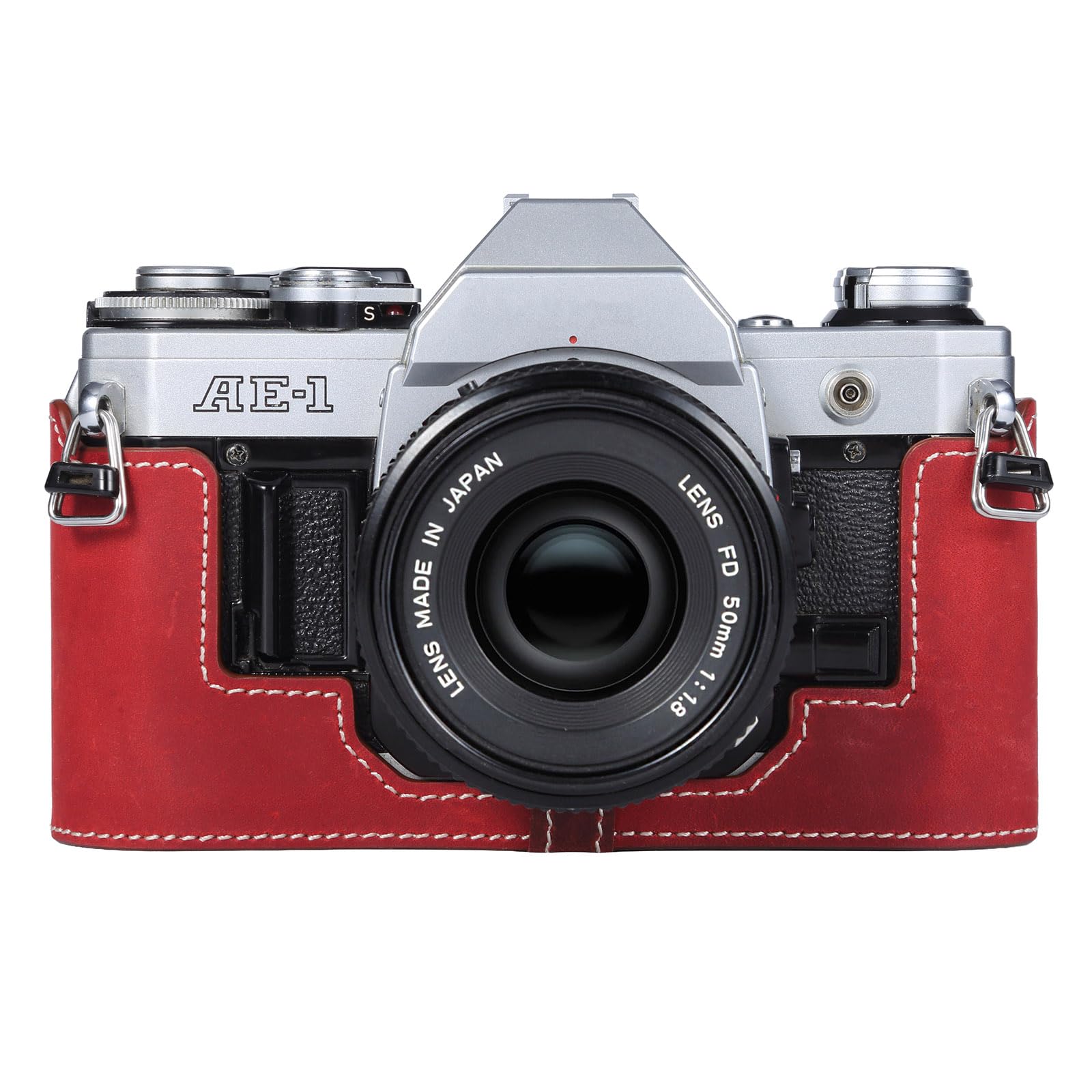 Amazon.com: DBZZ Genuine Leather Half Camera Case for Canon AE-1 A