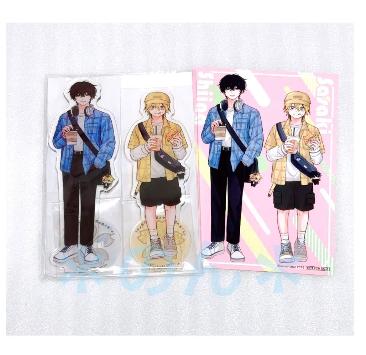 Amazon.co.jp: ダメ男の椎名先輩とヤバ男の佐々木くん アクリル