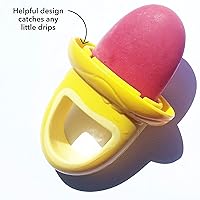 Vista 5 de Nuby Popsicles Molds 1 Pack 4 Handle - Garden Fresh Fruitsicle Frozen Pop Tray - Multicolored Popsicle Molds For Kids, Baby Essentials