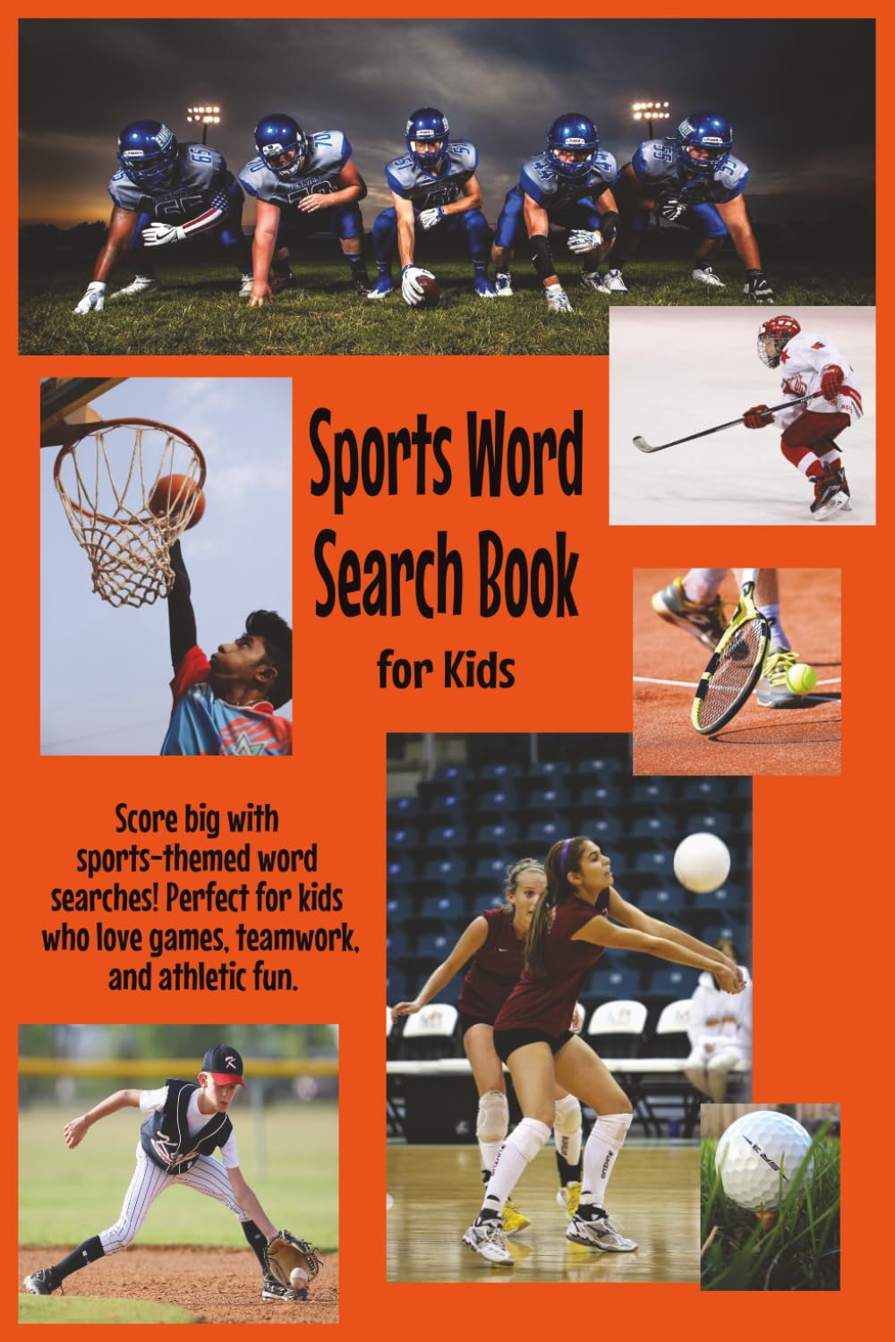 Sports Word Search Book for Kids