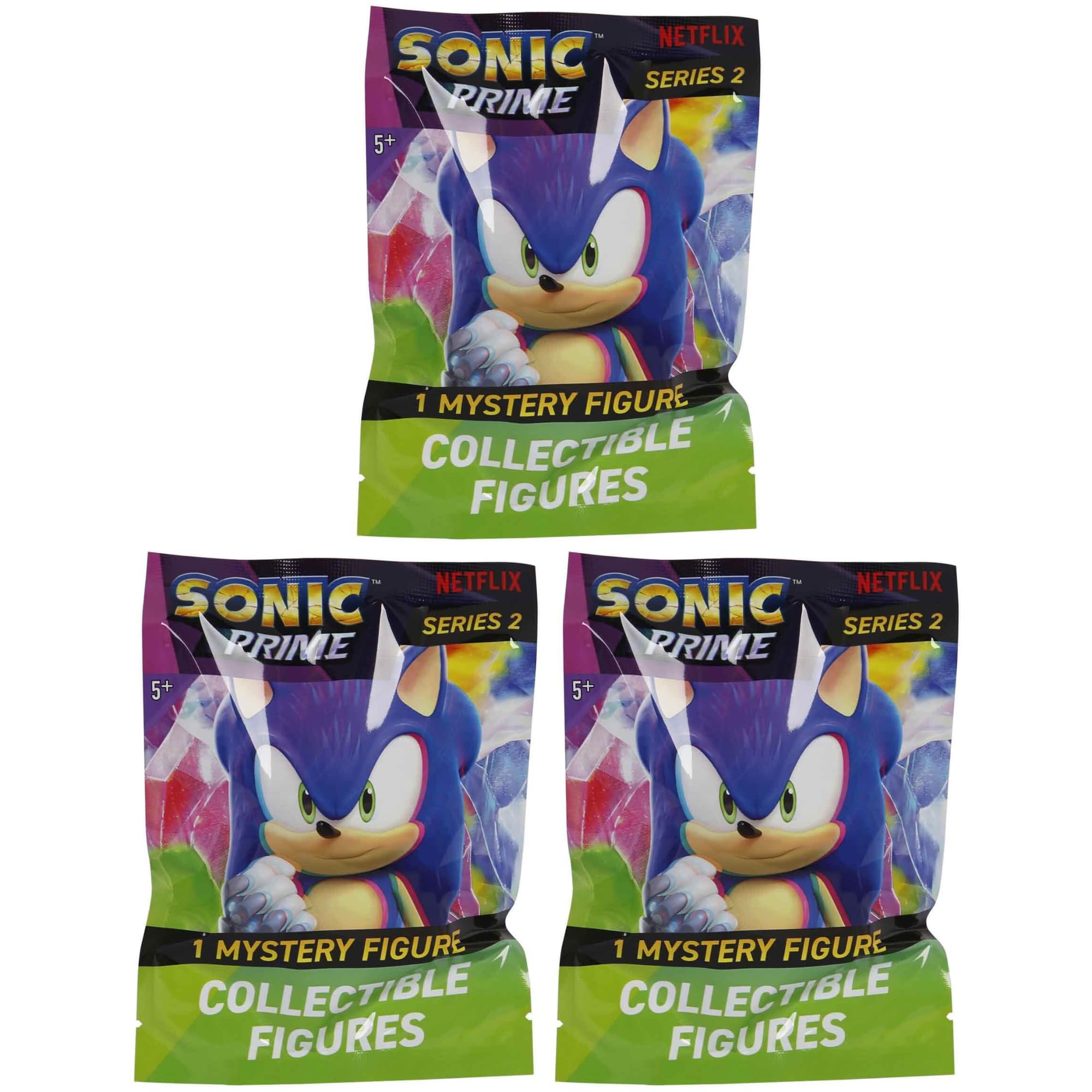 Sonic The Hedgehog Party Bag & Stocking Filler Blind Bags - (Blind Bag Figure 3 Pack)