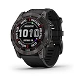 Garmin Fenix 7X Sapphire Solar Smartwatch Solar Charging Rugged Outdoor Watch with GPS Touchscreen (Renewed)