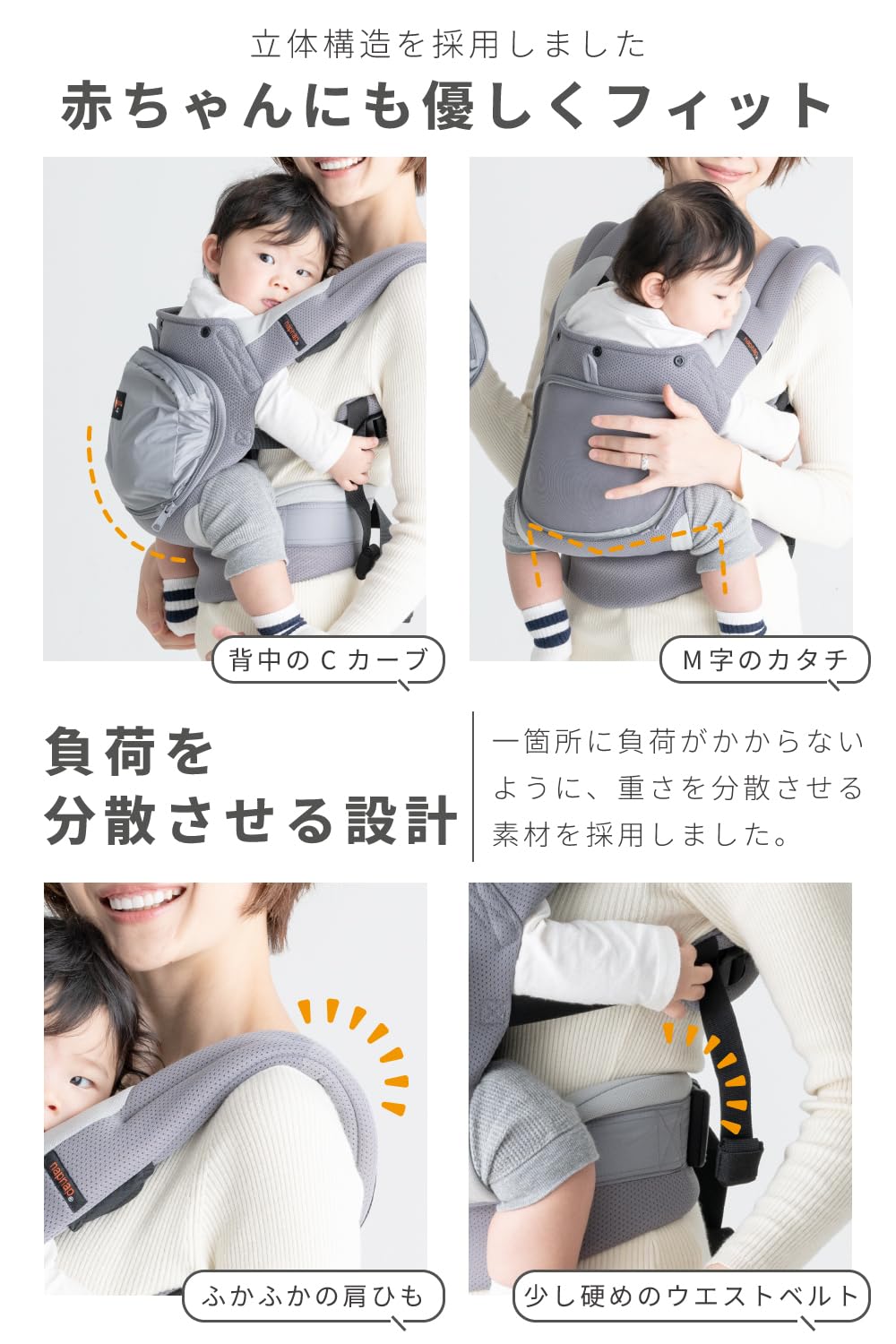 Amazon.co.jp: napnap（ナップナップ） 抱っこ紐 おんぶ紐 オール