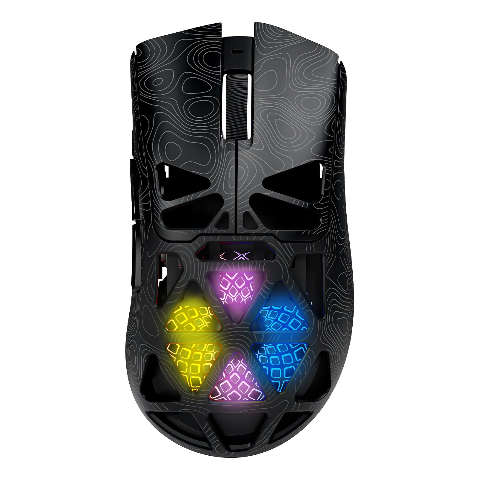 G11 Computer Mouse, Digital Screen Display Tri-Mode Mouse, Wireless Connection, Bluetooth Connection, and Wired Connection, E-sports Game Lightweight Computer Notebook Office Universal - Black