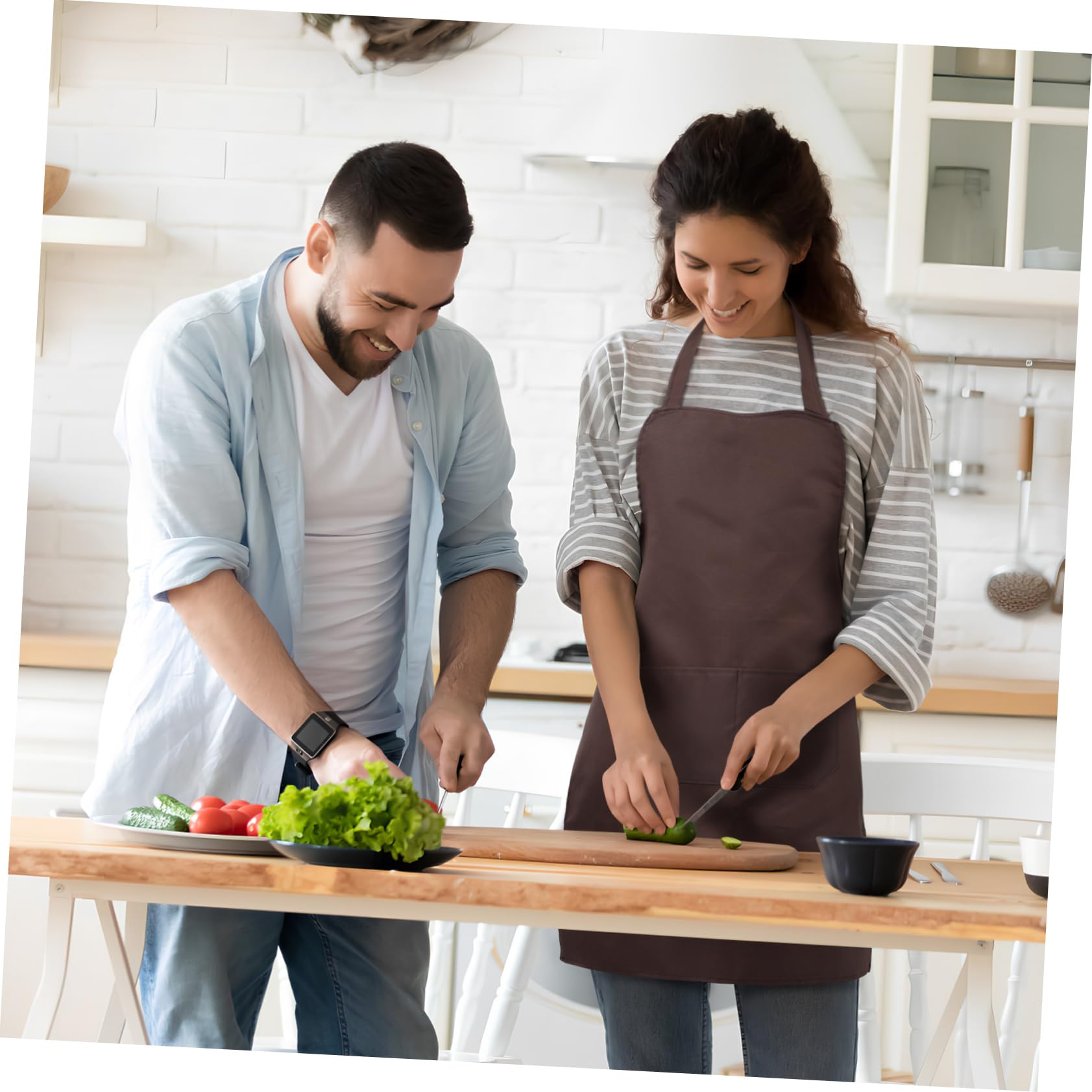 COLLBATH Cocina Salón Pintura Delantales Unisex Delantales De Chef Cómodos Livianos