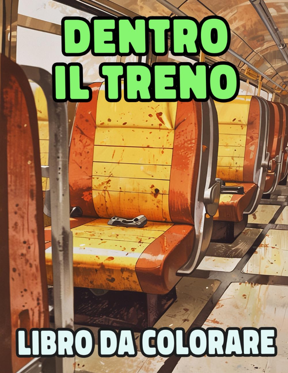 Dentro Il Treno Libro Da Colorare: Pagine A Colori Di Interni Di Treni Antichi E Moderni Decorazioni Di Cabine Vagoni Locomotiva Ferroviari | Disegni ... Stress | Bambini Adulti Adolescenti Anziani